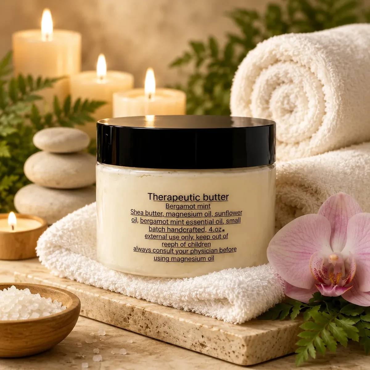 Natural skincare ingredients close-up